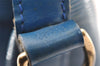 Authentic Louis Vuitton Epi Noe Shoulder Drawstring Bag Blue M44005 LV 4483I