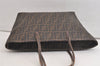 Authentic FENDI Zucca Vintage Shoulder Tote Bag PVC Brown 4483K