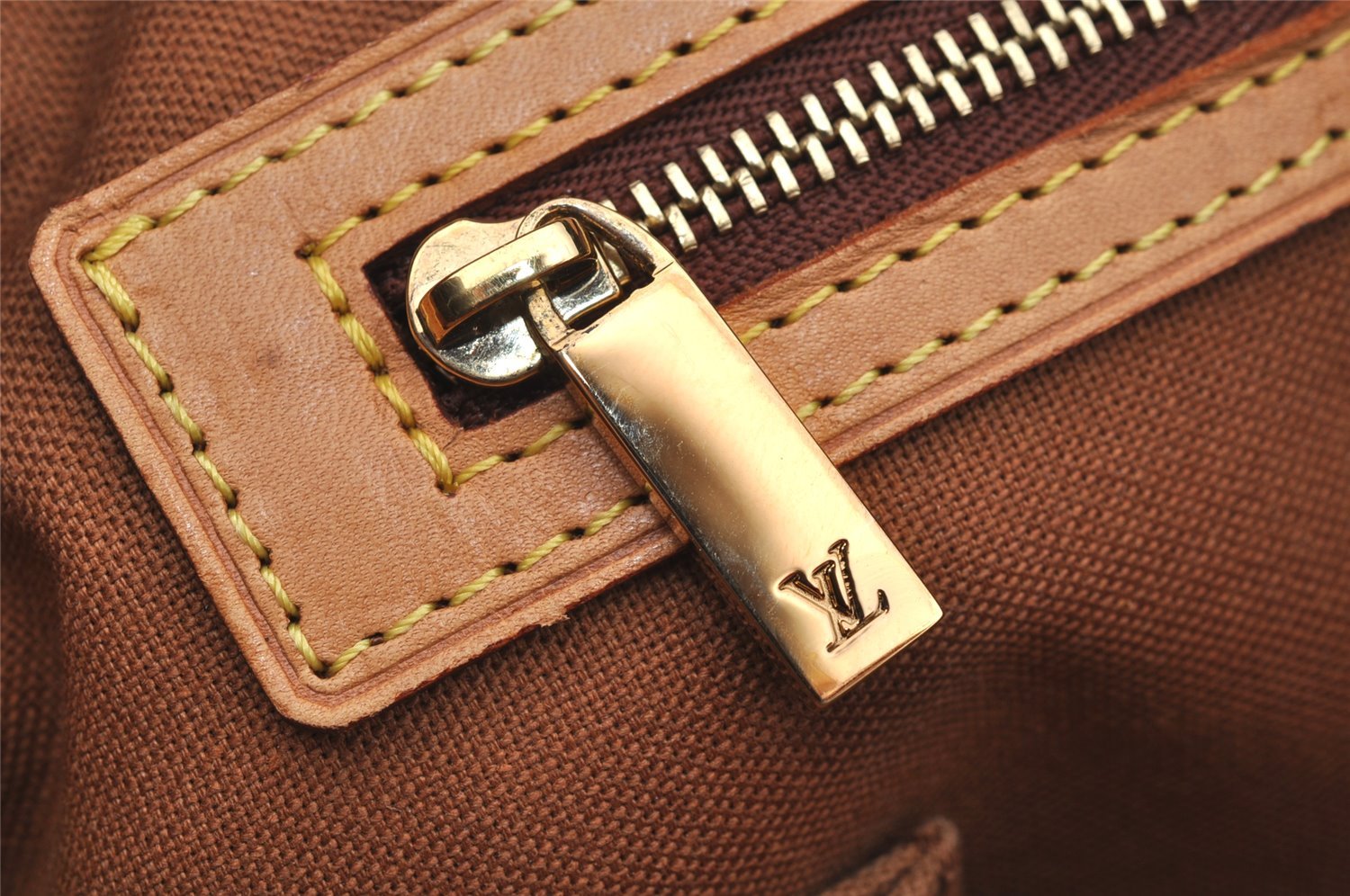 Authentic Louis Vuitton Monogram Cabas Piano Shoulder Tote Bag M51148 Junk 4484I