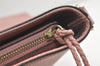Authentic GUCCI Bamboo 2Way Shoulder Tote Bag Leather 449643 Pink 4484K