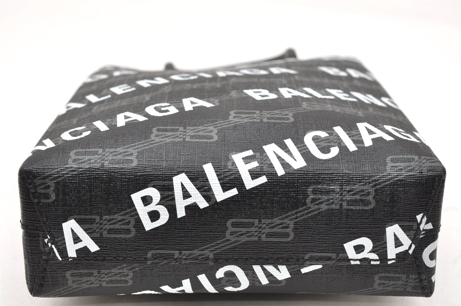 Authentic BALENCIAGA Large Shopping Bag 2Way Hand Bag Leather 693805 Black 4486K