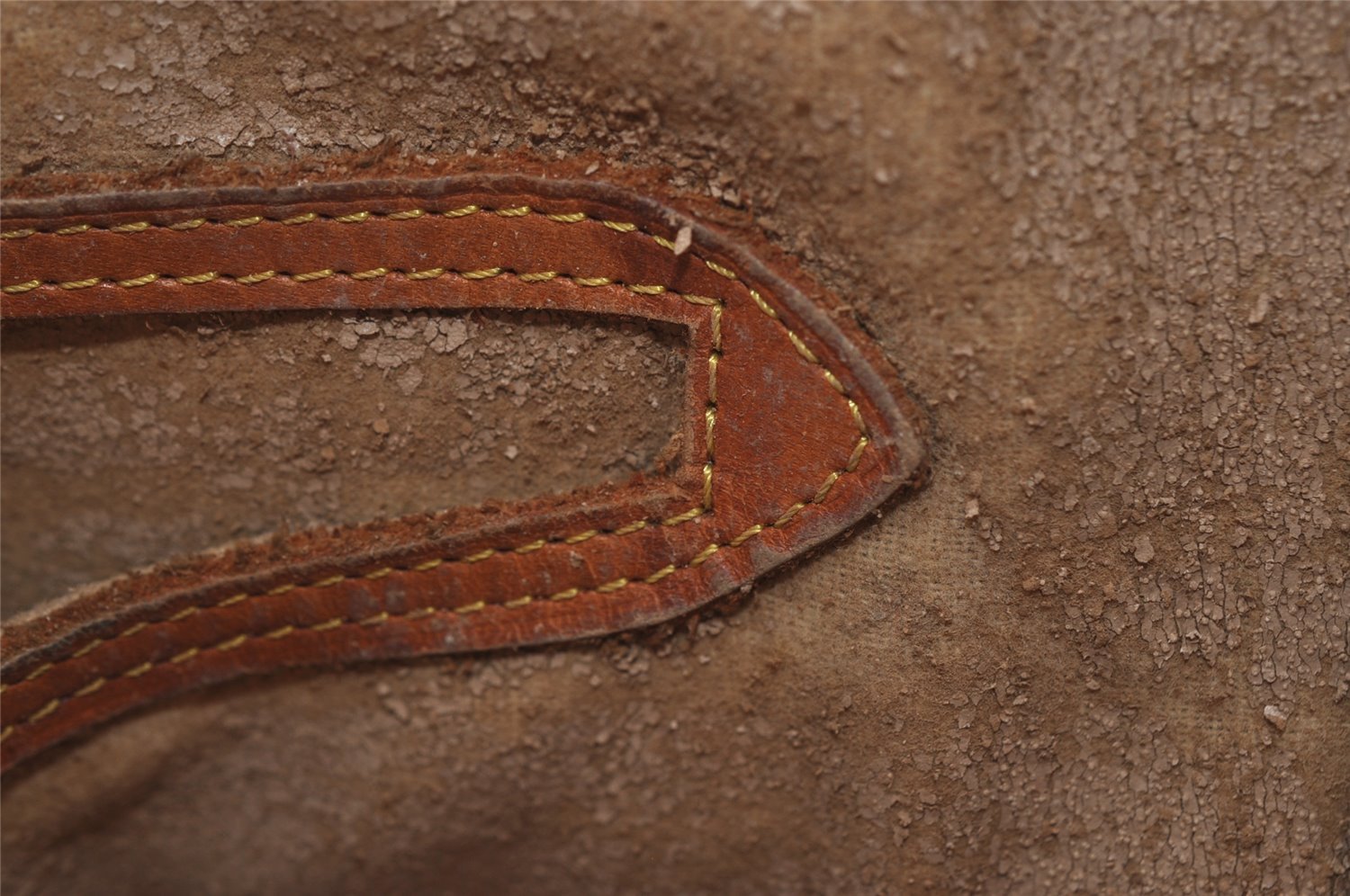 Authentic Louis Vuitton Monogram Bucket PM Shoulder Tote Bag M42238 Junk 4487I