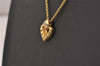 Authentic Christian Dior Gold Tone Chain Pendant Necklace CD 4488J