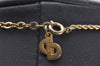 Authentic Christian Dior Gold Tone Chain Pendant Necklace CD 4488J