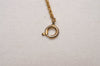 Authentic Christian Dior Gold Tone Chain Pendant Necklace CD 4488J