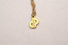 Authentic Christian Dior Gold Tone Chain Pendant Necklace CD 4488J