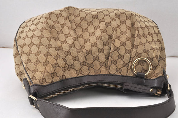 Authentic GUCCI Sukey Shoulder Hand Bag GG Canvas Leather 232955 Brown 4488K