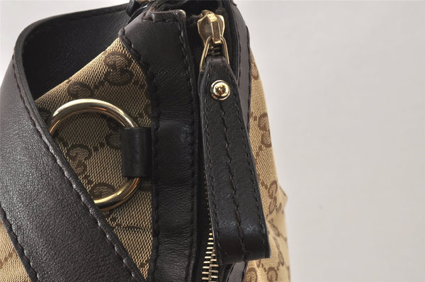 Authentic GUCCI Sukey Shoulder Hand Bag GG Canvas Leather 232955 Brown 4488K