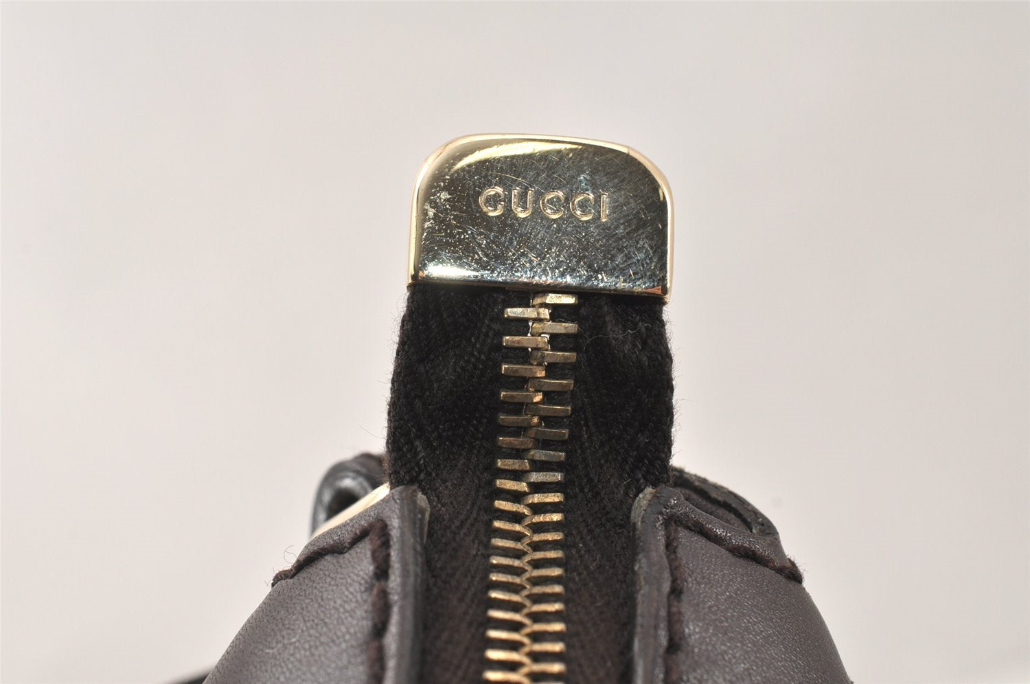 Authentic GUCCI Sukey Shoulder Hand Bag GG Canvas Leather 232955 Brown 4488K