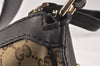 Authentic GUCCI Sukey Shoulder Hand Bag GG Canvas Leather 232955 Brown 4488K
