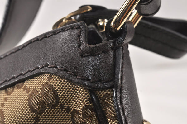 Authentic GUCCI Sukey Shoulder Hand Bag GG Canvas Leather 232955 Brown 4488K
