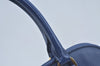 Authentic PRADA Vintage Saffiano Leather 2Way Shoulder Hand Bag Navy Blue 4489K