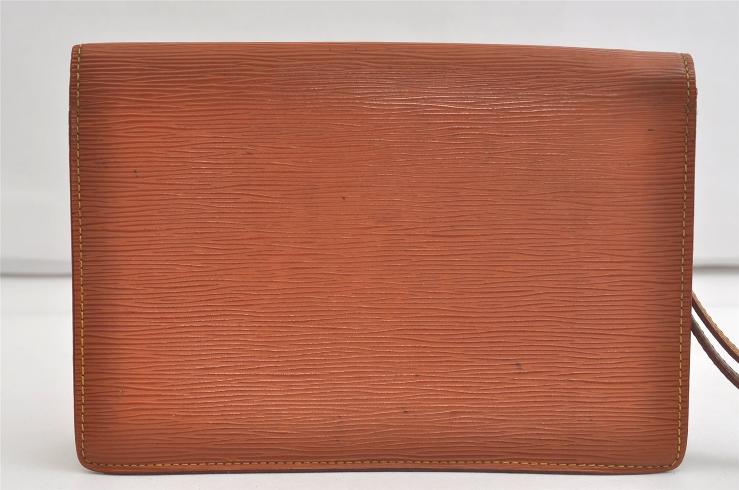 Auth Louis Vuitton Epi Pochette Sellier Dragonne Clutch Bag M52618 Brown 4491K