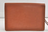 Auth Louis Vuitton Epi Pochette Sellier Dragonne Clutch Bag M52618 Brown 4491K