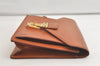 Auth Louis Vuitton Epi Pochette Sellier Dragonne Clutch Bag M52618 Brown 4491K