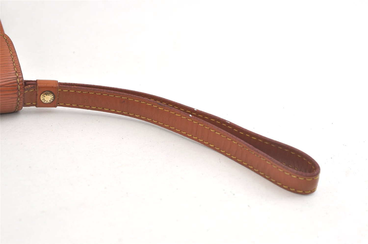 Auth Louis Vuitton Epi Pochette Sellier Dragonne Clutch Bag M52618 Brown 4491K