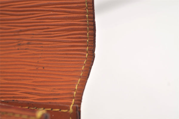 Auth Louis Vuitton Epi Pochette Sellier Dragonne Clutch Bag M52618 Brown 4491K