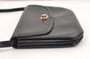 Authentic BALLY Vintage Leather Shoulder Cross Body Bag Purse Black 4492J