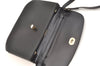 Authentic BALLY Vintage Leather Shoulder Cross Body Bag Purse Black 4492J