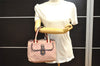 Authentic Louis Vuitton Monogram Mini Sac Marie Kate Hand Bag M92506 Pink 4493I
