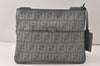 Authentic FENDI Zucca Shoulder Cross Body Bag Purse PVC Gray 4493K