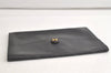 Authentic HERMES Pochette Rio Clutch Hand Bag Purse Leather Black 4494K