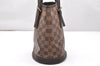 Authentic Louis Vuitton Damier Marais Bucket Shoulder Tote Bag N42240 LV 4495K