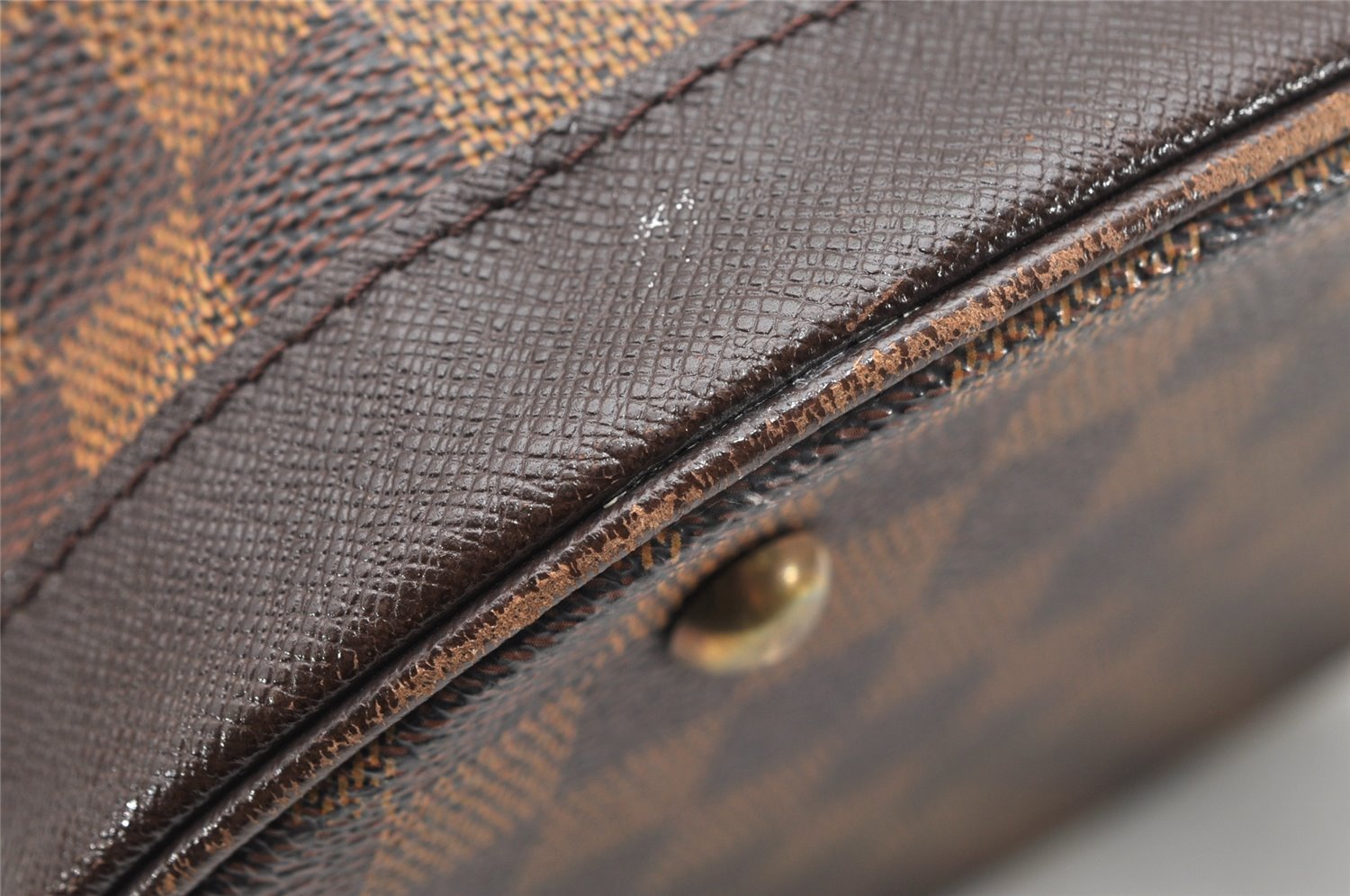 Authentic Louis Vuitton Damier Marais Bucket Shoulder Tote Bag N42240 LV 4495K