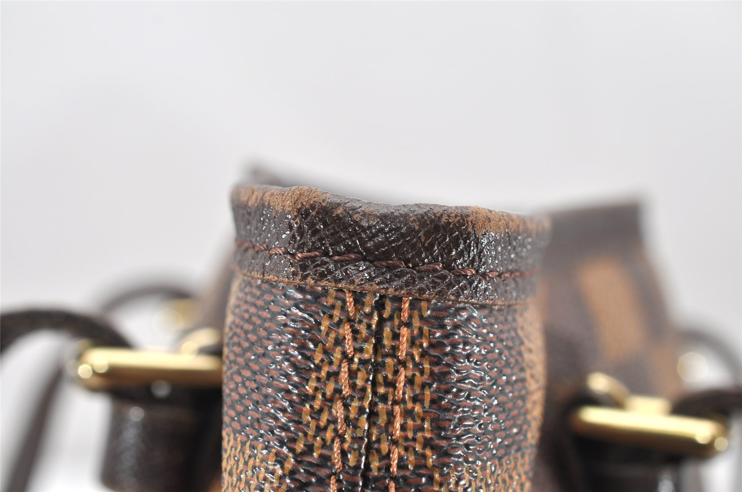 Authentic Louis Vuitton Damier Marais Bucket Shoulder Tote Bag N42240 LV 4495K