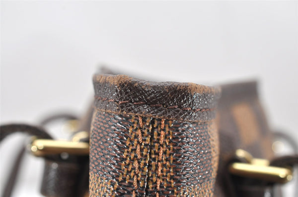 Authentic Louis Vuitton Damier Marais Bucket Shoulder Tote Bag N42240 LV 4495K