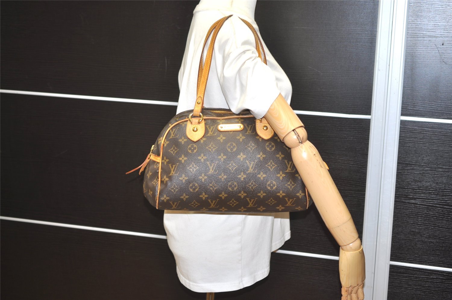 Authentic Louis Vuitton Monogram Montorgueil PM M95565 Shoulder Tote Bag 4496I