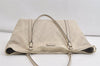 Authentic GUCCI Guccissima Shoulder Tote Bag GG Leather 197953 White 4497K