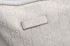 Authentic GUCCI Guccissima Shoulder Tote Bag GG Leather 197953 White 4497K
