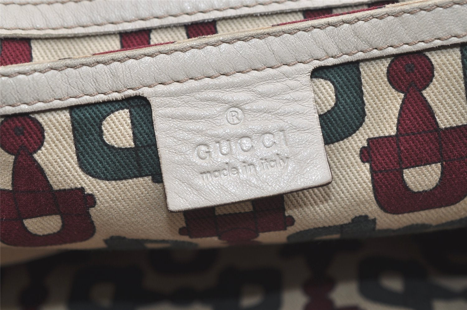 Authentic GUCCI Guccissima Shoulder Tote Bag GG Leather 197953 White 4497K