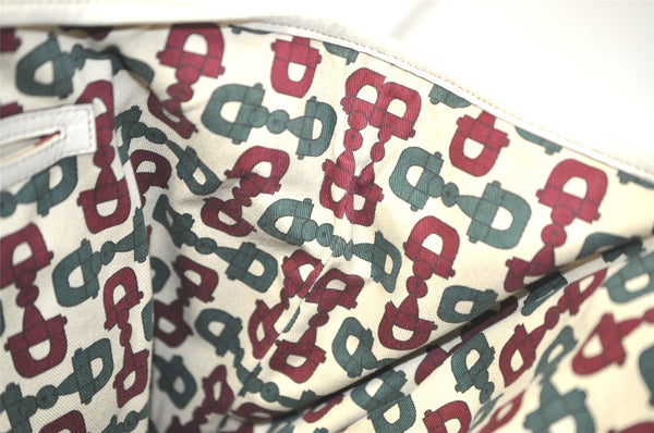 Authentic GUCCI Guccissima Shoulder Tote Bag GG Leather 197953 White 4497K