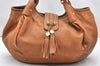 Authentic GUCCI Marrakech Shoulder Tote Bag Leather 257029 Brown 4498K