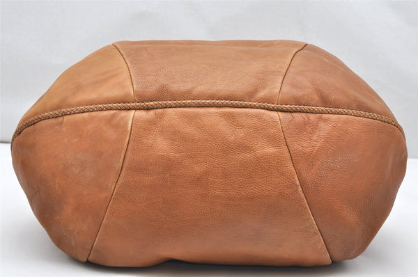 Authentic GUCCI Marrakech Shoulder Tote Bag Leather 257029 Brown 4498K