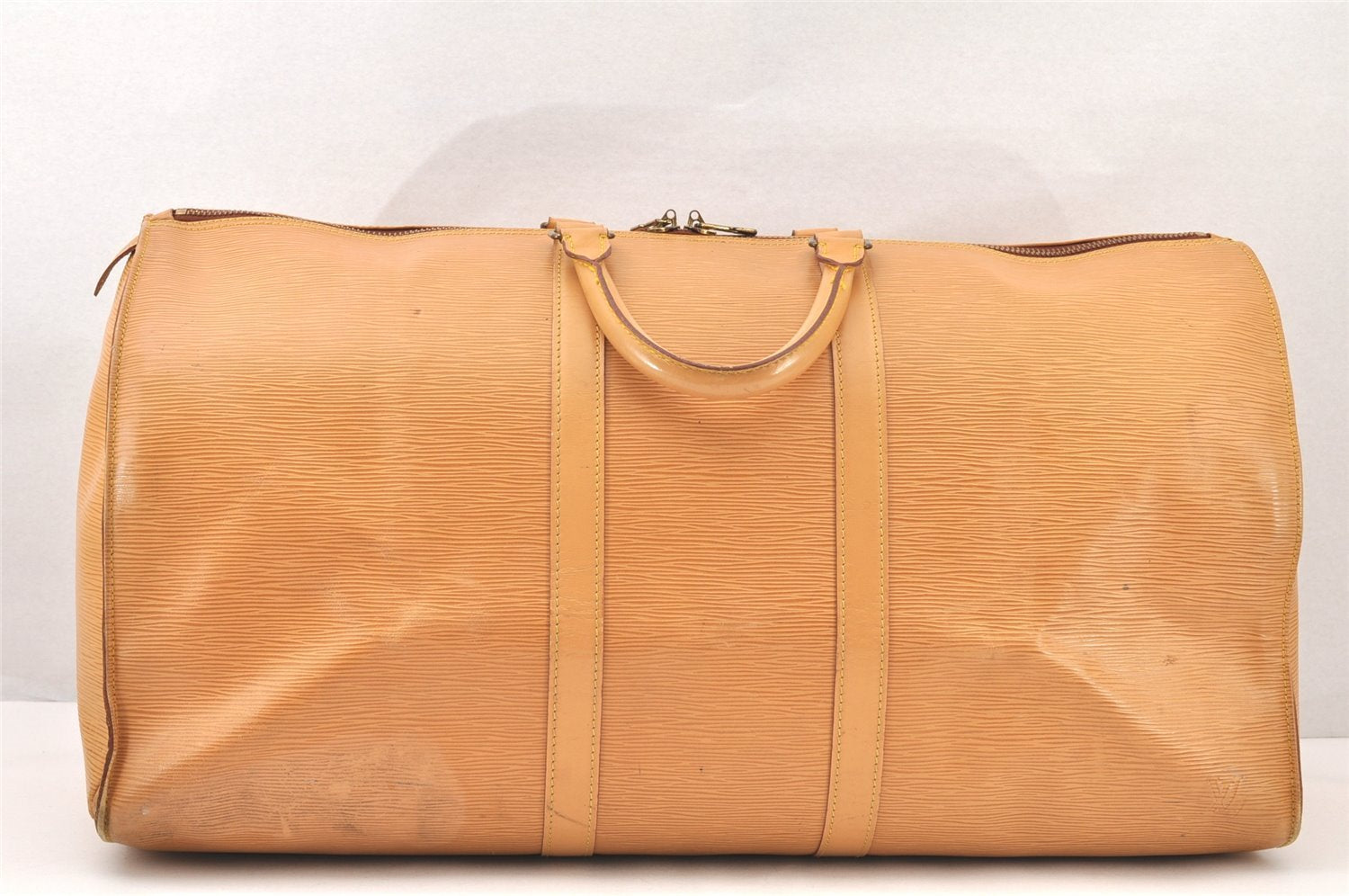 Authentic Louis Vuitton Epi Keepall 60 Boston Travel Bag Beige M42946 LV 4499K