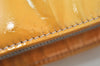 Authentic Louis Vuitton Vernis Houston Shoulder Hand Bag Yellow M91053 LV 4500I