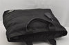 Authentic PRADA Vintage Nylon Tessuto Leather 2Way Shoulder Tote Bag Black 4500J