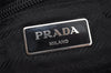 Authentic PRADA Vintage Nylon Tessuto Leather 2Way Shoulder Tote Bag Black 4500J