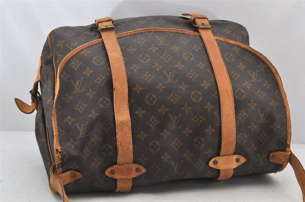 Authentic Louis Vuitton Monogram Saumur 43 Shoulder Cross Bag M42252 LV 4503K