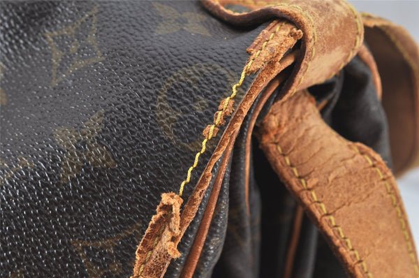 Authentic Louis Vuitton Monogram Saumur 43 Shoulder Cross Bag M42252 LV 4503K