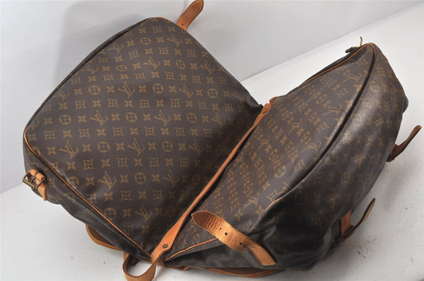 Authentic Louis Vuitton Monogram Saumur 43 Shoulder Cross Bag M42252 LV 4503K