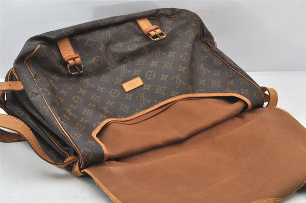 Authentic Louis Vuitton Monogram Saumur 43 Shoulder Cross Bag M42252 LV 4503K