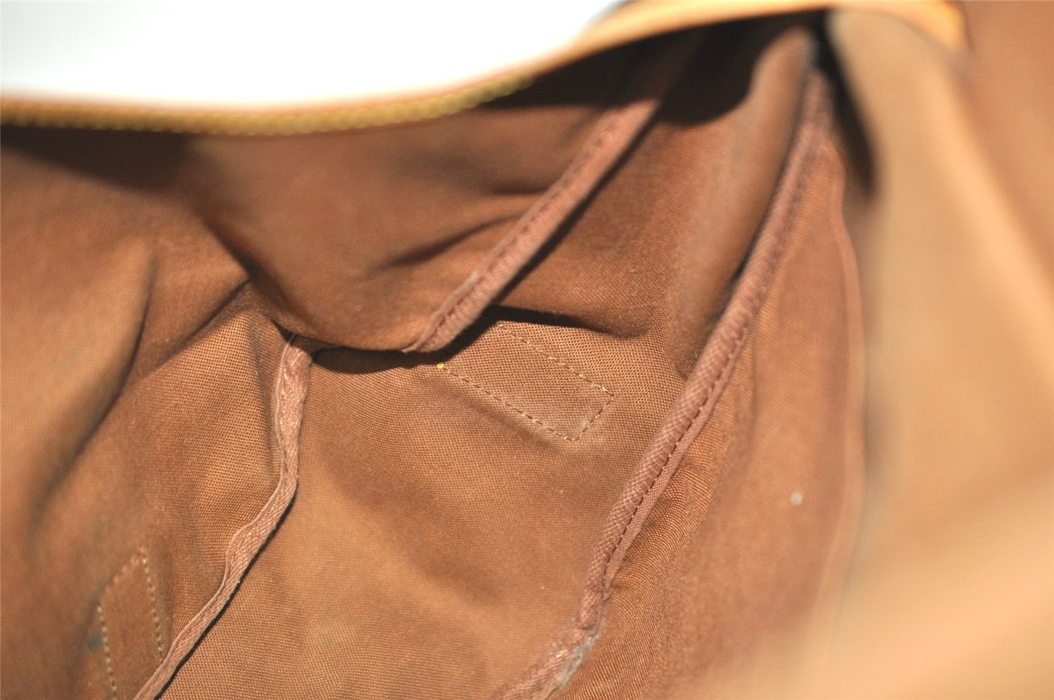 Authentic Louis Vuitton Monogram Saumur 43 Shoulder Cross Bag M42252 LV 4503K