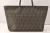 Authentic FENDI Zucca Vintage Shoulder Tote Bag PVC Brown 4504K