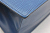 Authentic Louis Vuitton Epi Trousse Crete Clutch Bag Blue M48405 LV Junk 4505K