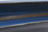 Authentic Louis Vuitton Epi Trousse Crete Clutch Bag Blue M48405 LV Junk 4505K
