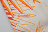 Authentic HERMES Twilly Scarf "Mythology Phoenix" Silk Orange 4506J